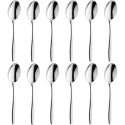 12 Stück Amefa Florence Kaffeelöffel. Zierlich fließendes Design, 13(L)cm