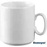 ESMEYER Kaffeebecher Diane 280ml Porzellan weiß 6