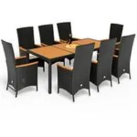 CASARIA CASARIA® Gartenmöbel Set mit Tisch 8 Stühle