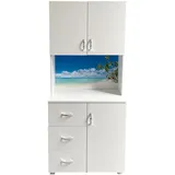 Hti-Living Blanca Badschrank 80 x 40 x 180 cm Weiß