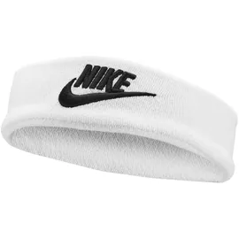 Nike Classic Stirnband Wide Terry 101 white/black,