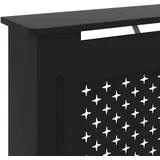 vidaXL Heizkörperverkleidung Schwarz 172x19x81,5 cm MDF