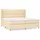 vidaXL Boxspringbett 200 x 200 cm Creme