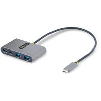 Startech StarTech.com 4-Port USB-C Hub mit Power Delivery Pass-Through - 4 + Grau