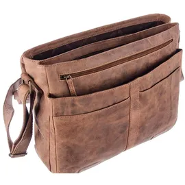 GREENLAND Nature Montenegro Messenger Leder 35 cm natur