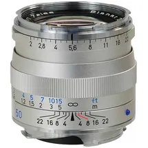 Zeiss Planar T* 50mm F2,0 ZM silber