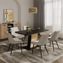 Vicco Fenaro 120 x 77,3 x 80 cm schwarz/goldkraft Eiche