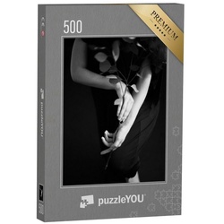 puzzleYOU Puzzle Surrealistisches Porträt: Frau mit Eukalyptus, 500 Puzzleteile, puzzleYOU-Kollektionen Fotokunst