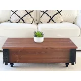Couchtisch Truhe Wohnzimmertisch Sofatisch Holz massiv vintage shabby loft alt