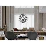 quintiesse Außenleuchte Metall Glas Ø 66 cm 5xE14/40W IP44 Schwarz/Weiß
