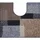 GRUND Badteppich Atala Grau 60 x 100 cm