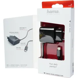 Hama Ladegerät, USB Type-C, 3A Schwarz