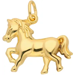 Ketten-Anhänger ADELIA ́S "585 Gold Anhänger Pferd", gold, Schmuckanhänger, Damen, Pferd, Gelbgold 585, 585 Gold Goldschmuck für Damen