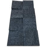 Silenti Akustikpaneel Slope  (Anthrazit, 100 x 50 x 8 cm, 100 % Polyester)