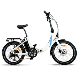 Urbanbiker Mini | Klapprad E-Bike | 100KM Reichweite | Weiß | 20