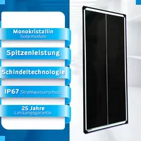 4 x 100W Monokristallines PV Solarmodul für Camper, Wohnwagen & Wohnmobile