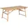 Beliani Tindari Gartentisch 180 x 90 x 75 cm Hellbraun