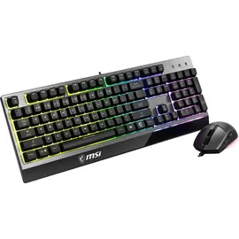MSI VIGORGK30COMBOUS Tastatur QWERTY UK International schwarz, RGB)
