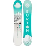 BURTON Feelgood Snowboard weiß/türkis - 146