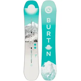 BURTON Feelgood Snowboard weiß/türkis - 146