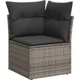 vidaXL Garten-Sofagarnitur 8-tlg. grau Akazie