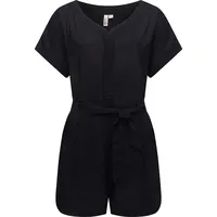 Ragwear Damen kurzer Sommer Jumpsuit Bodysuit mit Taillenband Salwin Solid YOUMODO Black Gr. XXL - XXL