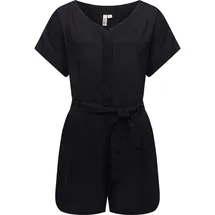 Ragwear Damen kurzer Sommer Jumpsuit Bodysuit mit Taillenband Salwin Solid YOUMODO Black Gr. XXL - XXL