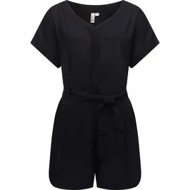 Ragwear Damen kurzer Sommer Jumpsuit Bodysuit mit Taillenband Salwin Solid YOUMODO Black Gr. XXL - XXL