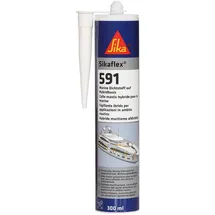 Sika Sikaflex 591 witterungsbeständiger Dichtstoff für Marineanwendungen 300 ml weiß