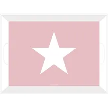 Geda Labels Tablett Stern in rosa, - 41x30x5cm | Gr.: onesize