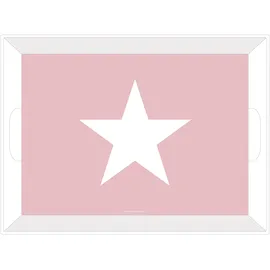 Geda Labels Tablett Stern in rosa, - 41x30x5cm | Gr.: onesize