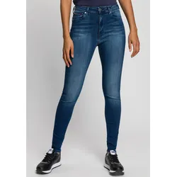 Skinny-fit- »SYLVIA HR SUPER SKNY«, Hochwertige Materialien für einen bequemen und perfekten Sitz., Gr. 28 - Länge 28, New Niceville Mid Blue, Jeans, 91912255-28 Länge 28