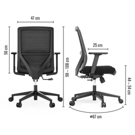 Yaasa Chair Lite Schwarz