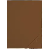 biberna Spannbettlaken 0002744 Feinbiber 140 x 200 - 160 x 200 cm chocolate