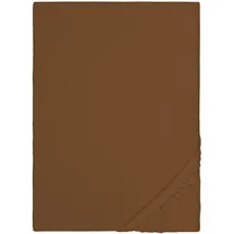 biberna Spannbettlaken 0002744 Feinbiber 140 x 200 - 160 x 200 cm chocolate