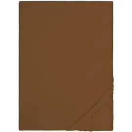 biberna Spannbettlaken 0002744 Feinbiber 140 x 200 - 160 x 200 cm chocolate
