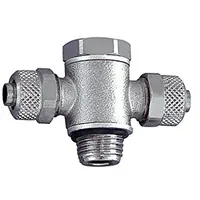 Riegler T-Schwenkverschraubung, O-Ring, G 1/8 a., Schlauch 8/6, MS