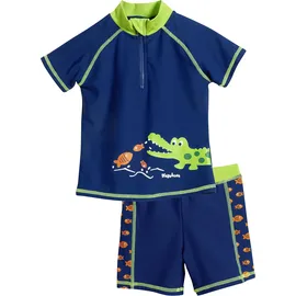 Playshoes Bade-Set Krokodil Blau 74/80
