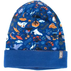 Accessoires Print Hat Beanie Mütze Druck in Blau M