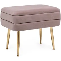 BIZZOTTO Sitzbank Pavlina Samt Rosa 50 x 42 x 34 cm