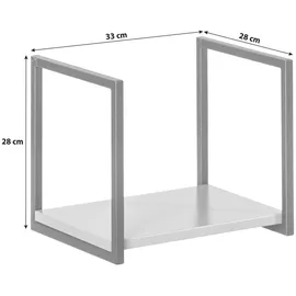 Fackelmann Badezimmerregal 33 x 28 x 28 cm Schwarz/Weiß