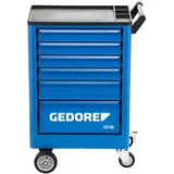 Gedore Werkzeugwagen Stahl 605 x 375 x 930 mm blau/schwarz 6 Schubladen