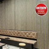 FibroTech Akustikpaneel Premium  (Light Oak, 2.440 x 605 x 22 mm)