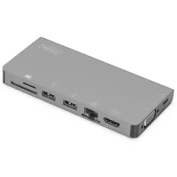 DIGITUS USB Type-C Multiport Travel Dock 8-Port