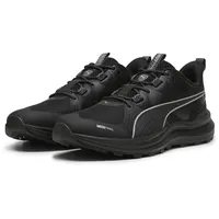 Puma Reflect Lite Trailrunning-Schuhe Erwachsene PUMA Unisex Trail Road Running Shoe, Black-Cool Dark Gray Silver, 36