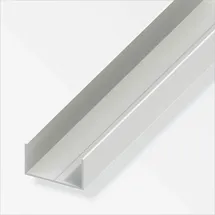 Alfer Rechteck-U-Profil 11,5 x 19,5 x 1000 mm weiß Kunststoff Profile u Schiene - Alfer