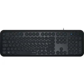 Speedlink Circle Retro Tastatur DE schwarz (SL-640004-BK)