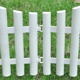 vidaXL Palisade 1000 x 32 cm 17 Stück Weiß
