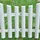vidaXL Palisade 1000 x 32 cm 17 Stück Weiß