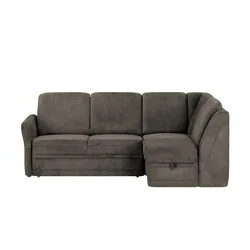 Polstermöbel Oelsa Ecksofa  Luna ¦ schwarz ¦ Maße (cm): B: 224 H: 91 T: 160